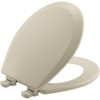 Bemis 500EC Durable Wood Toilet Seat with Easy Clean Hinges,