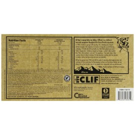 Paquete de variedad de barras Clif, chispas de chocolate, mantequilla de maní crujiente, 2,4 oz. Nutrición