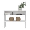ROCKRAIN Library Desk 31.5" H with 2 Shelves - Modern