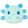 TeeTurtle 4" Reversible Axolotl Plushie - Cute Kawaii Black and