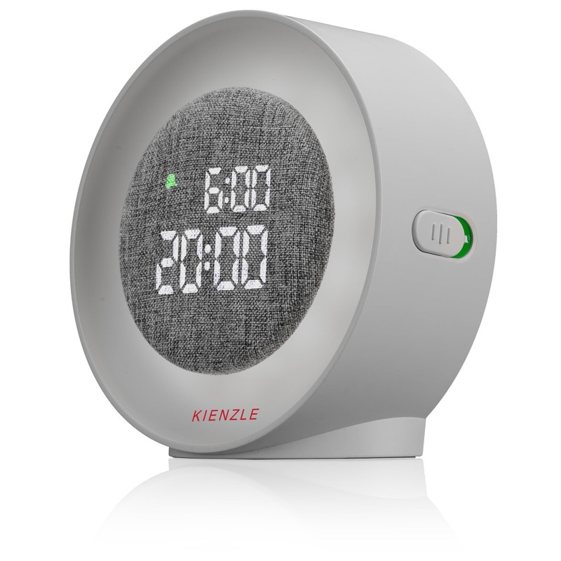Kienzle Light Alarm Clock with LED Wake-up Light, Dimmable Ambient