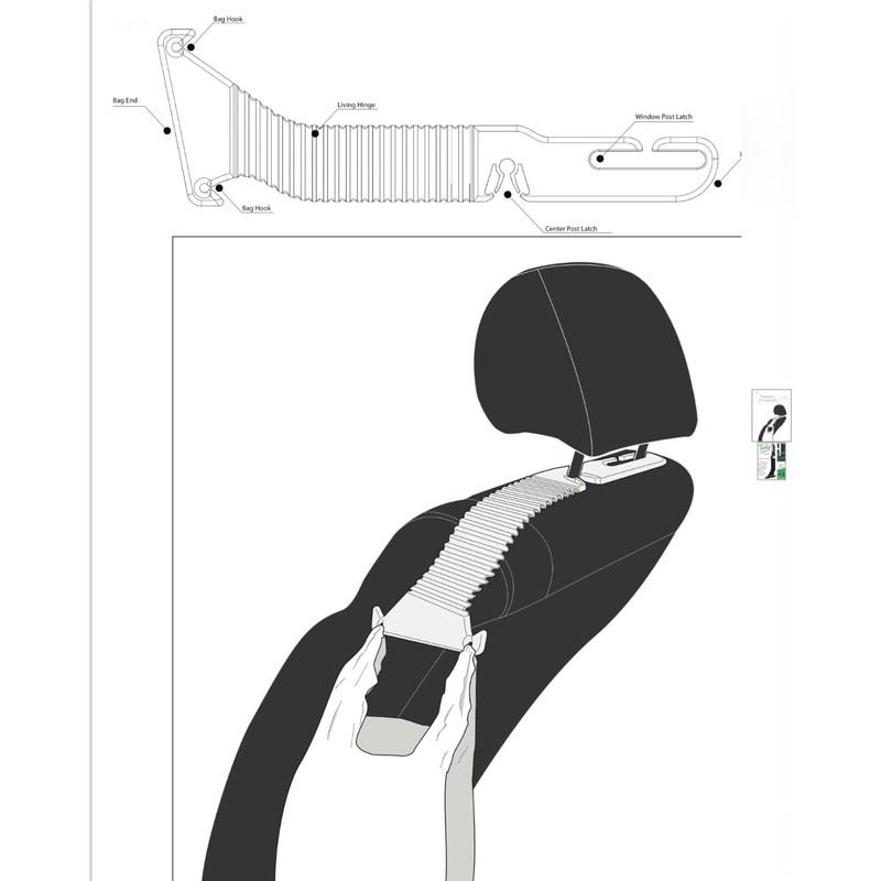 Tidy Hook Auto | with 2 Extra Thick 6-Gallon Bags