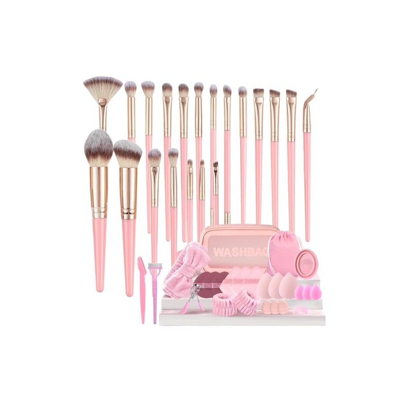 Set De Brochas De Maquillaje, 48 Piezas, Kit Profesional Para
