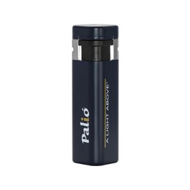 Palió Treo Triple Jet Flame Butane Torch Lighter, Navy Blue | Wind Resistant, Oversized Refillable Fuel Tank, Adjustable Flame, Easy Push Ignition, Flip-Top Lid, High Altitude Tested