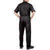 Dickies Men's Short Sleeve Flex Coverall, Black, XLS