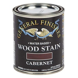 General Finishes Water Based Wood Stain, 1 Pint, Cabernet