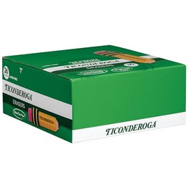 TICONDEROGA 38936 - Borradores con forma de lápiz, amarillo, paquete de 36