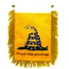Gadsden Don't Tread On Me Mini Flag 4"x6" Window Banner