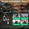 Pengrity Motorcycle watch, waterproof, bicycle watch, bicycle watch for handlebars,