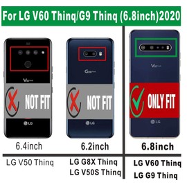 Folmeikat LG V60 Thinq/LG V60 Thinq 5G/ LG G9 Thinq Case, Screen Protector [2Pack] 360 Degree Rotating Metal Ring Slim Shock Absorption Reinforced Corner Soft TPU Silicone Case 6.8" (Wine red)