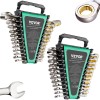 24-Piece Combination Ratcheting Wrench Set SAE Metric Cr-V Steel Organizer