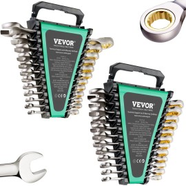 24-Piece Combination Ratcheting Wrench Set SAE Metric Cr-V Steel Organizer Rack Household Auto Tool Kit Model D0100X3BGL6Number of Suits: 24 pcs, Metric/Imperial: Metric and Imperial Systems