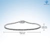 JEWELEXCESS Diamond Tennis Bracelets for Women – 2.00 Carat Black