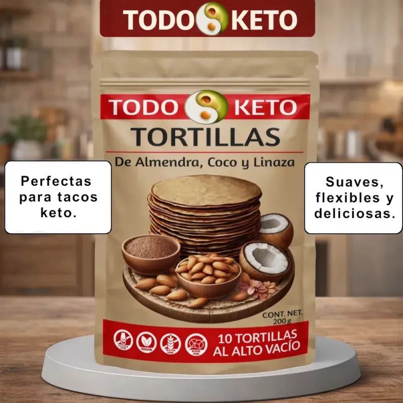 Tortillas De Almendra Keto Low Carb