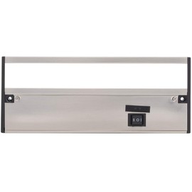 LED Under Cabinet Lighting by NSL - Dimmable Hardwired or Plugged-in Installation - 3 Color Temperature Slide Switch - Warm White (2700K), Soft White (3000K), Cool White (4000K) - 9 Inch Satin Nickel