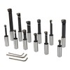 mitoharet 3In Boring Head R8 Shank 12-Pack 3/4In Carbide Boring