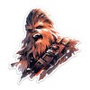 SW Wookie Chewbacca Sticker Decal Notebook Car Laptop 5.5"x5.25" (Color)
