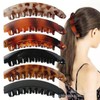 Nakanoya AMBV90 Banana Clip, Plastic, Resin, Hair Clip, Twin Comb,