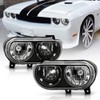 ACANII - For 2008-2014 Dodge Challenger SE|R/T [Halogen Model] Black