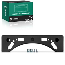YHTAUTO Front License Plate Frame Compatible with Lexus GS350 2008-2011, GS450h 2007-2011, GS460 2008-2011, Black Bumper License Plate Bracket, No Drill Licence Plate Holder w/Screws