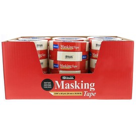 BAZIC General Purpose Masking Tape 0.94" X 1440" (40 Yards), Paper Tape Painting Decorating Labeling Art Crafts for Home Office, 36-Pack