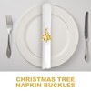 UPKOCH Metal Napkin Rings, 6 Pieces, Christmas Tree Napkin Rings,