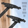 KOTARBAU® Set of 2 Cross Hinges Black 300 mm Shutter