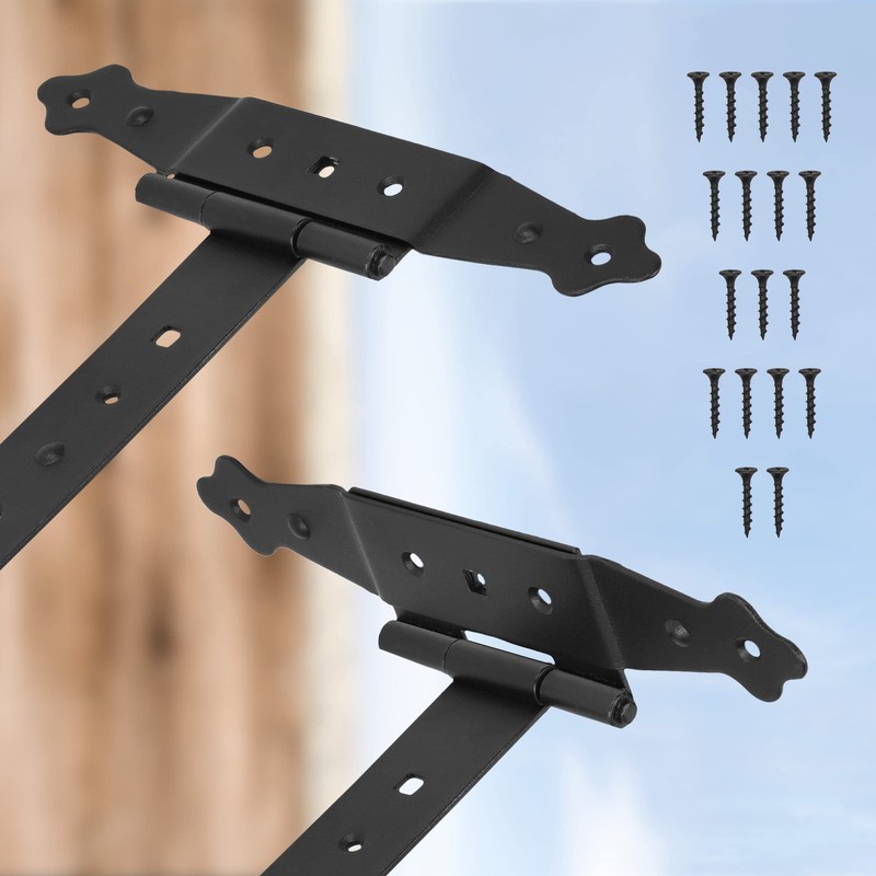KOTARBAU® Set of 2 Cross Hinges Black 300 mm Shutter