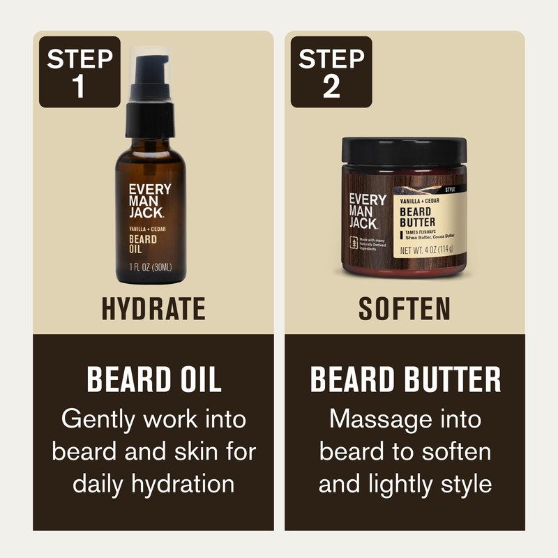 Every Man Jack Beard Oil & Scruff Softening Butter Bundle