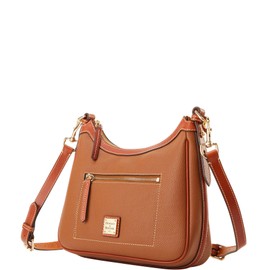 Dooney & Bourke Handbag, Pebble Grain Crossbody Hobo Shoulder Bag - Brown