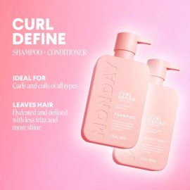 Set De Champ Y Acondicionador Monday Haircare Curl Define X