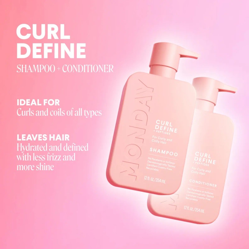 Set De Champ Y Acondicionador Monday Haircare Curl Define X