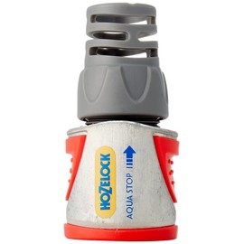 HOZELOCK - Aquastop Hose Connector Pro ø 12.5mm - 15mm (1/2"- 5/8") Soft Touch: Aquastop, Watertight, Non-slip, Good Hose Grip, Robust Metal Housing, Flexible [2035P0000]