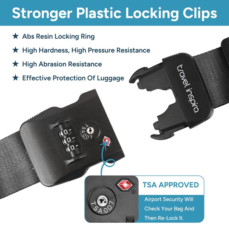 Travel Inspira Suitcase Belt, Travel, Convenient Goods, Load Tightening Belt,
