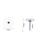 Willrain Clear Plastic Push Pins and Tacks - 150 Count,