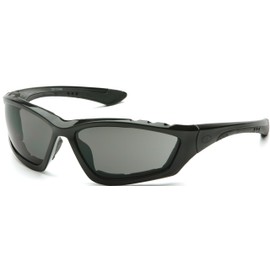 Pyramex Safety Accurist Safety Glasses, Black, Gray Anti-Fog Lens