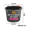 AP Supplies 16L Black Bucket - versatile and durable container