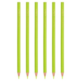 PATIKIL Light Green Colored Pencils Set,6 Pcs Oil Color Pencils Wooden Coloring Drawing Pencil for Artists Art Painting