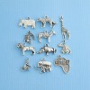 Unbranded Africa Charm Collection Antique Silver Tone 11 Different Charms