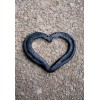 Hand Forged Large Horseshoe Heart Kissing Horses Handmade Western Decor