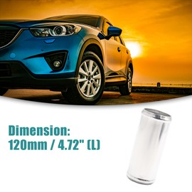 ACROPIX Car Intercooler, Intake Pipe, Straight Aluminum Alloy Tube, Outer Diameter 2.0 inches (51 mm), Length 4.7 inches (120 mm), Silver Tone 1 Piece