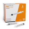 BH Supplies 3ml Luer Lock Tip Syringes (No Needle) -