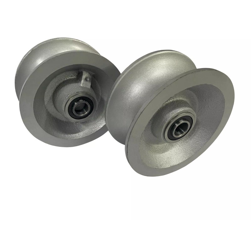 Sourdough Gate Hardware Pair of Chain Link Gate U-Groove Pipe