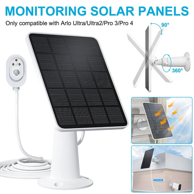 Arlo Weatherproof Solar Panel for Arlo Pro 4/3/Ultra/Ultr