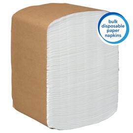 Scott Professional Dinner Paper Napkins (98740), Disposable, White, 1/8 Fold, 1-Ply, 12 x 13 (Unfolded), 24 Packs of 250 Dinner Napkins (6,000 / Case)