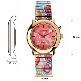 English Talking Watch with Alarm Function for Ladies, Talking Date and Time (Expansion Band TAG-1405C)