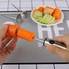 Vegetable Drill Stainless Steel Vegetable Fruit Corer Spiralizer with Anti-Slip