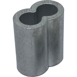 5x Wire Rope Clamp Aluminium 12 mm Aluminium Press Clamp Press Sleeve