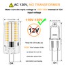 LFLAMPON AC110V-130V Dimmable G4 LED Light Bulbs, 2.6W Warm White