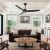SARUDIIR Ceiling Fans with Lights,52 inch Black Ceiling fan with